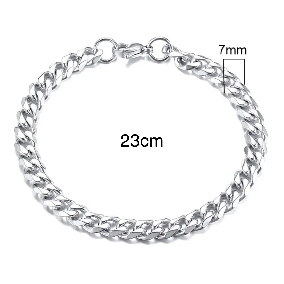 Pulsera de eslabones cubanos