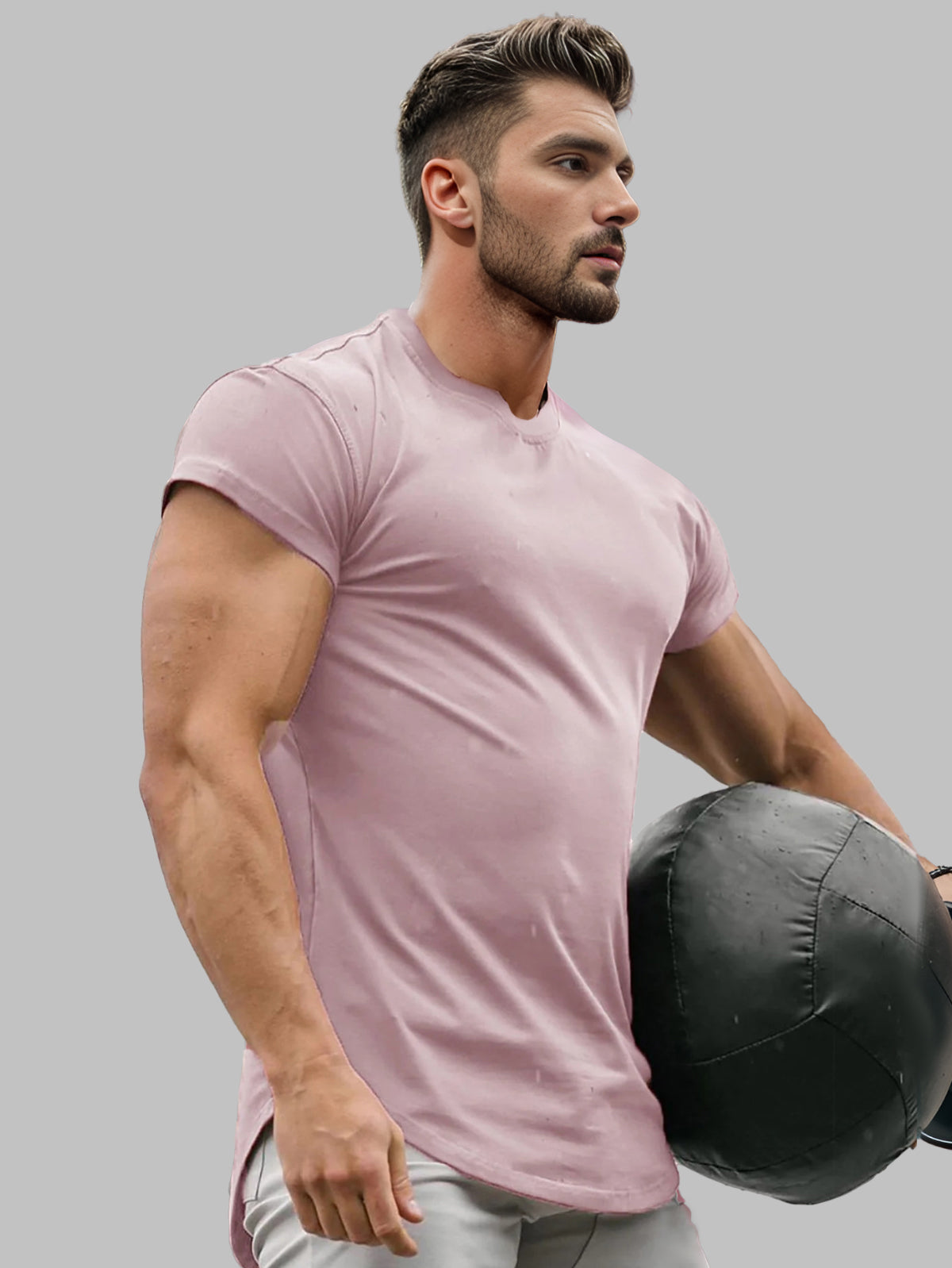 Camiseta sin mangas con corte de manga corta