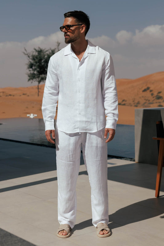 CAMISA DE LINO - BLANCA