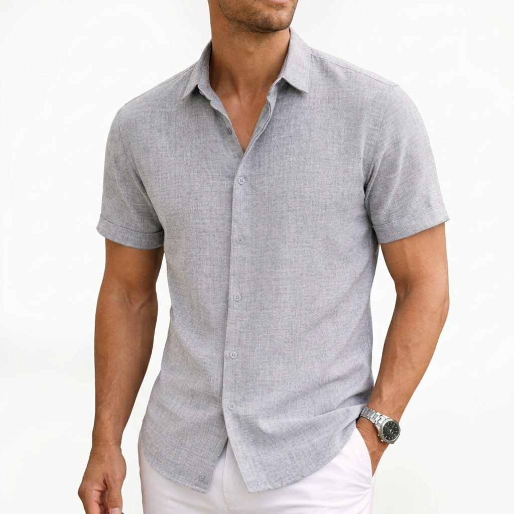 Elegante camisa de algodón