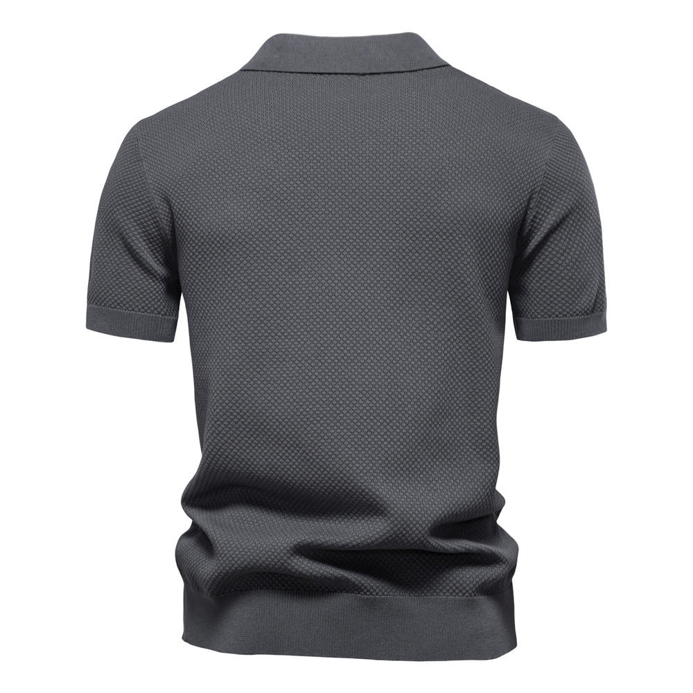 Men’s Minimalist Knit Polo Shirt