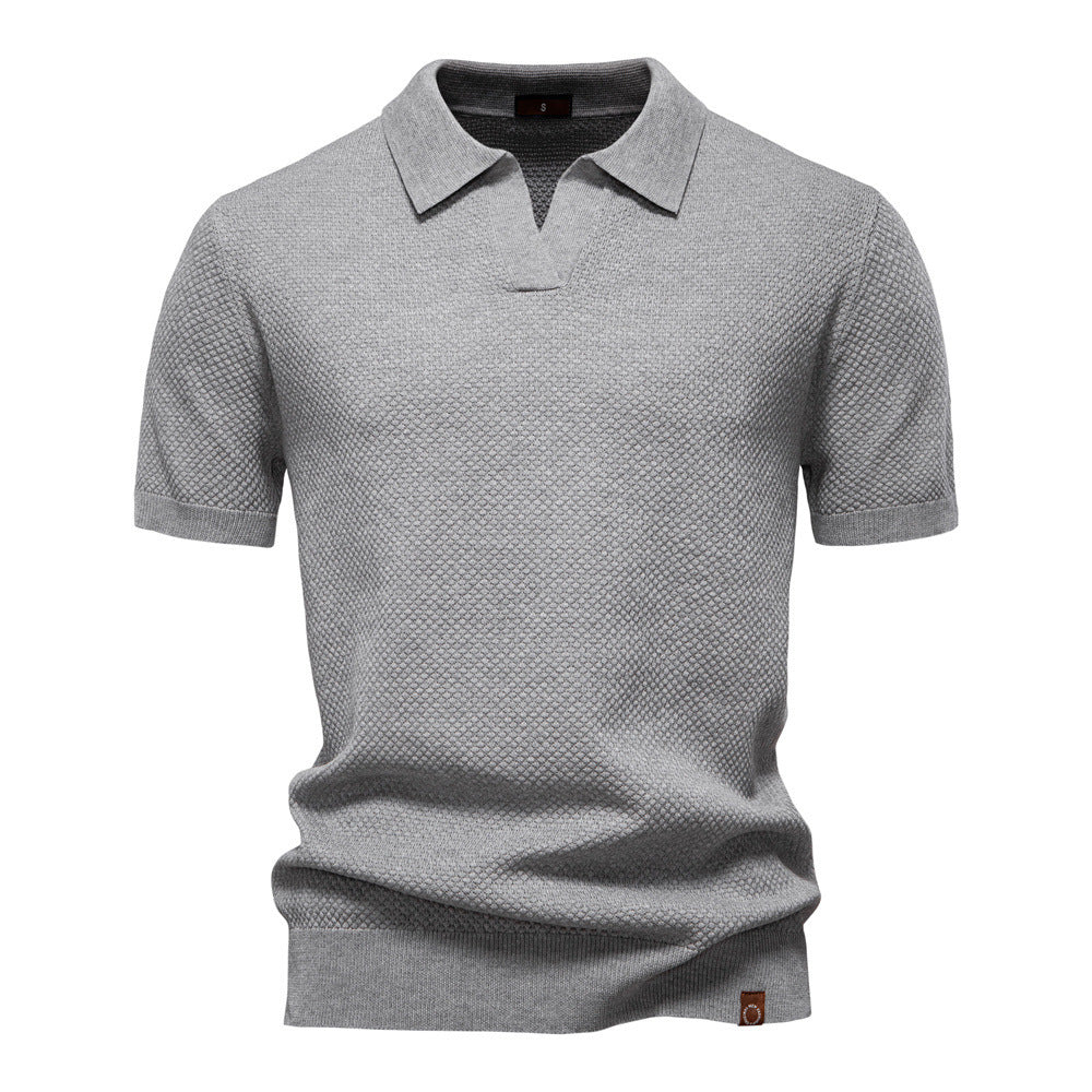 Men’s Minimalist Knit Polo Shirt