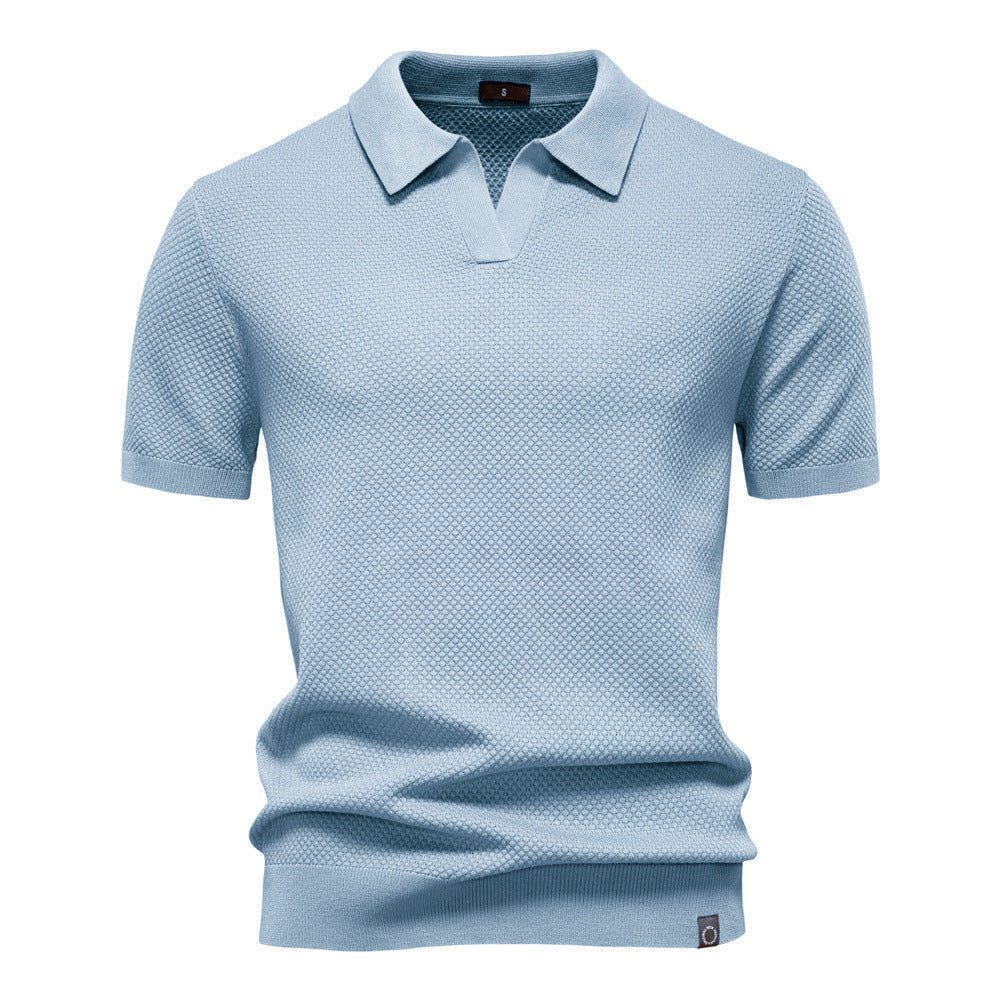 Men’s Minimalist Knit Polo Shirt