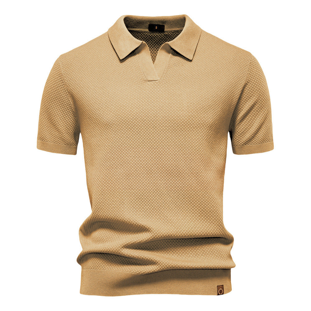 Men’s Minimalist Knit Polo Shirt