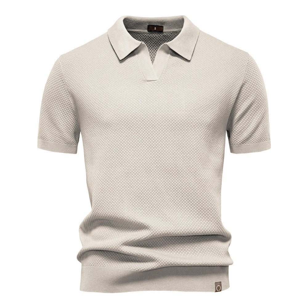 Men’s Minimalist Knit Polo Shirt