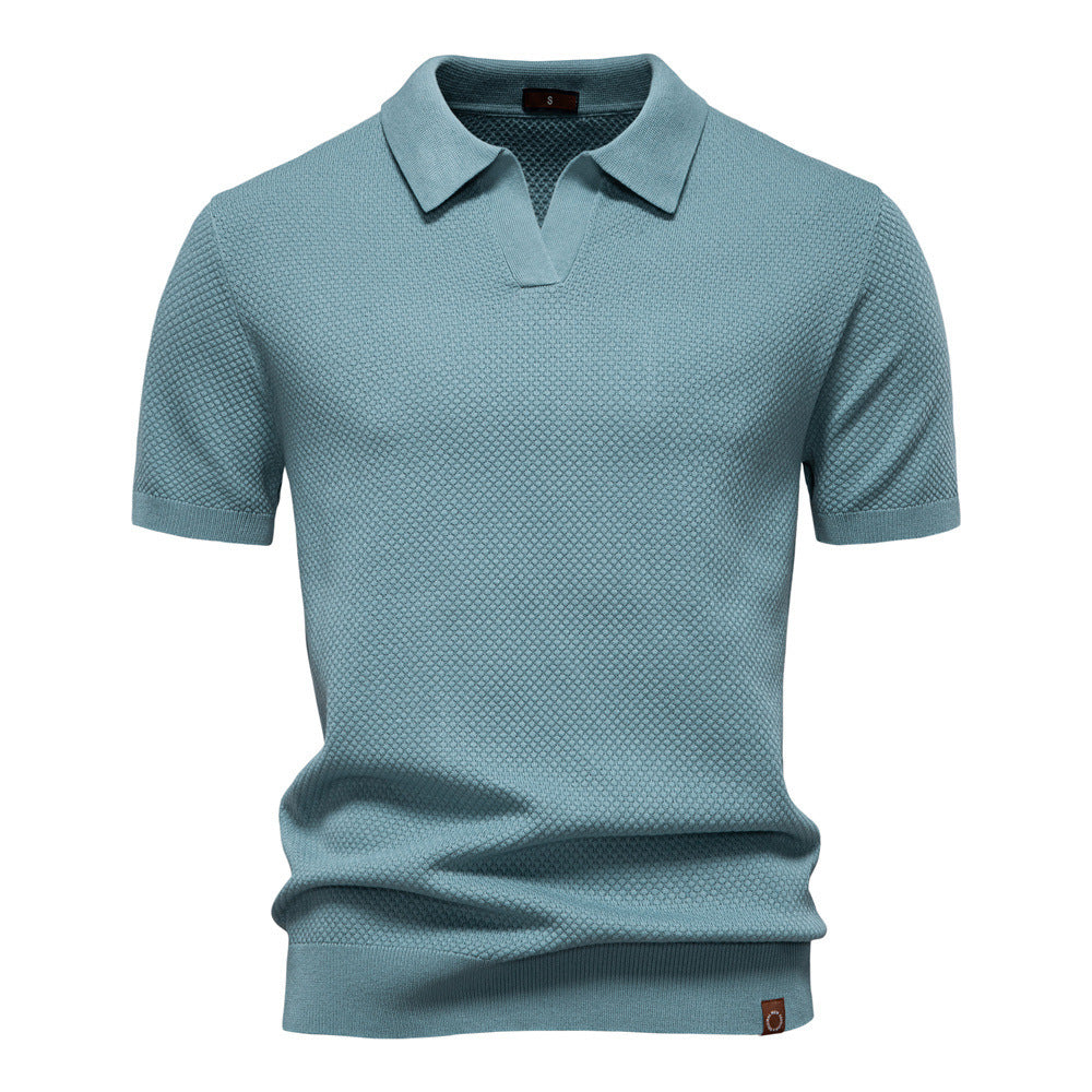 Men’s Minimalist Knit Polo Shirt