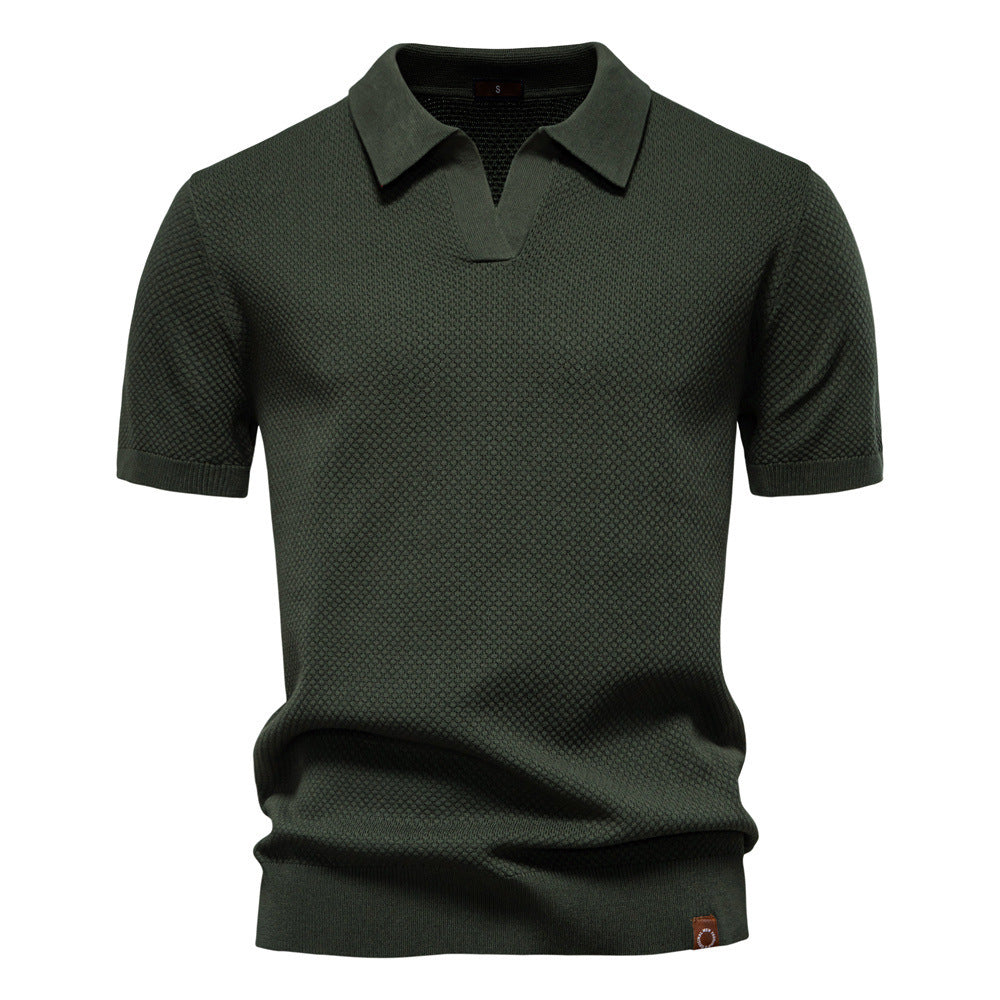 Men’s Minimalist Knit Polo Shirt