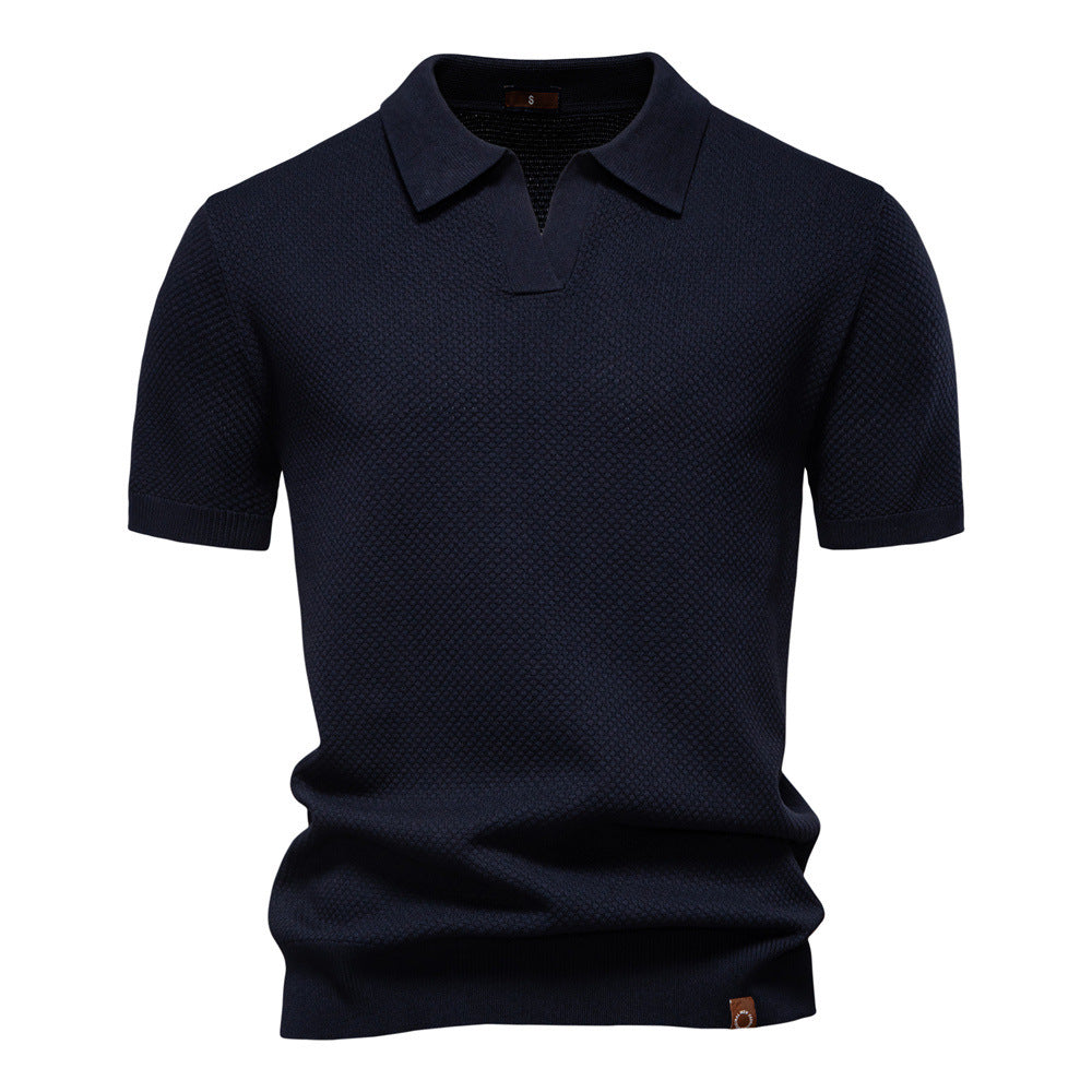 Men’s Minimalist Knit Polo Shirt