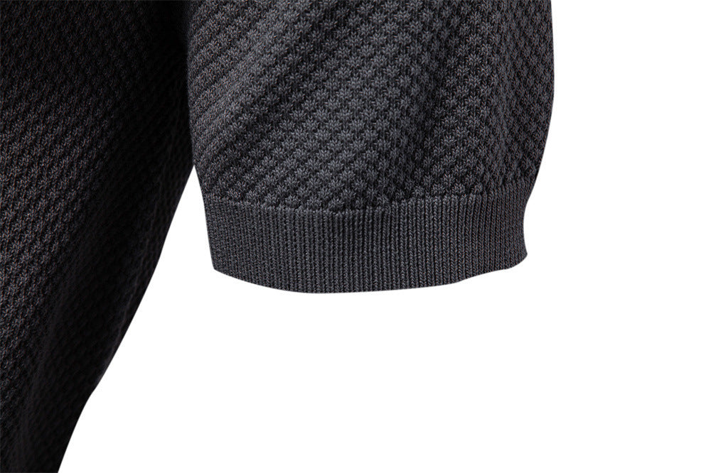 Men’s Minimalist Knit Polo Shirt