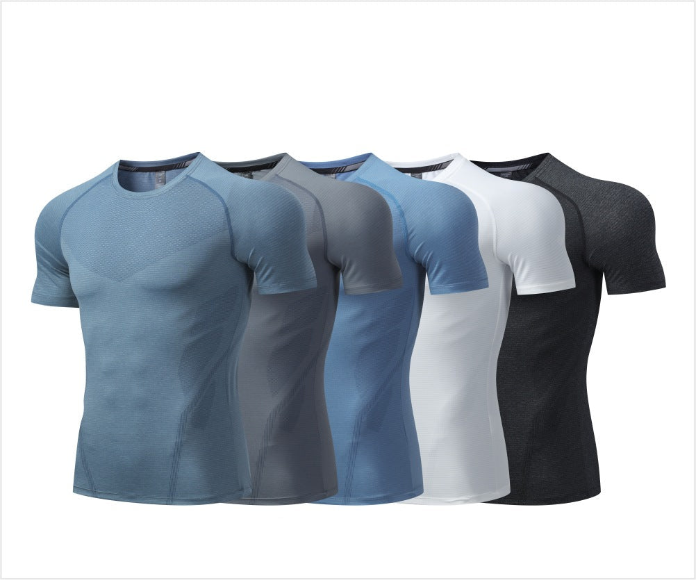 Men's Cool Touch Quick Dry Stretch Training T Shirt