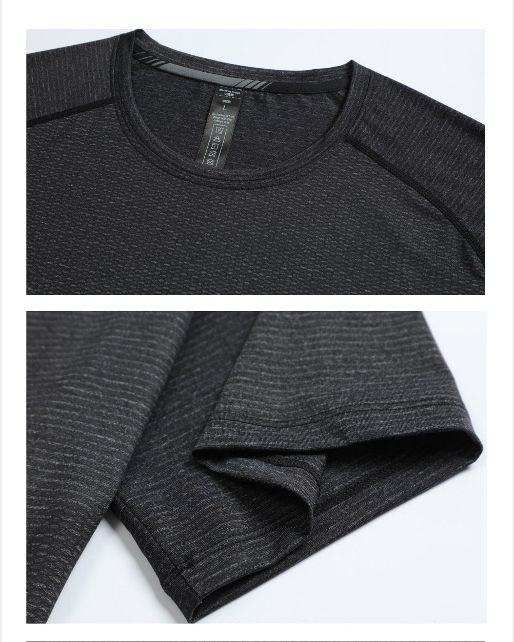 Men's Cool Touch Quick Dry Stretch Training T Shirt