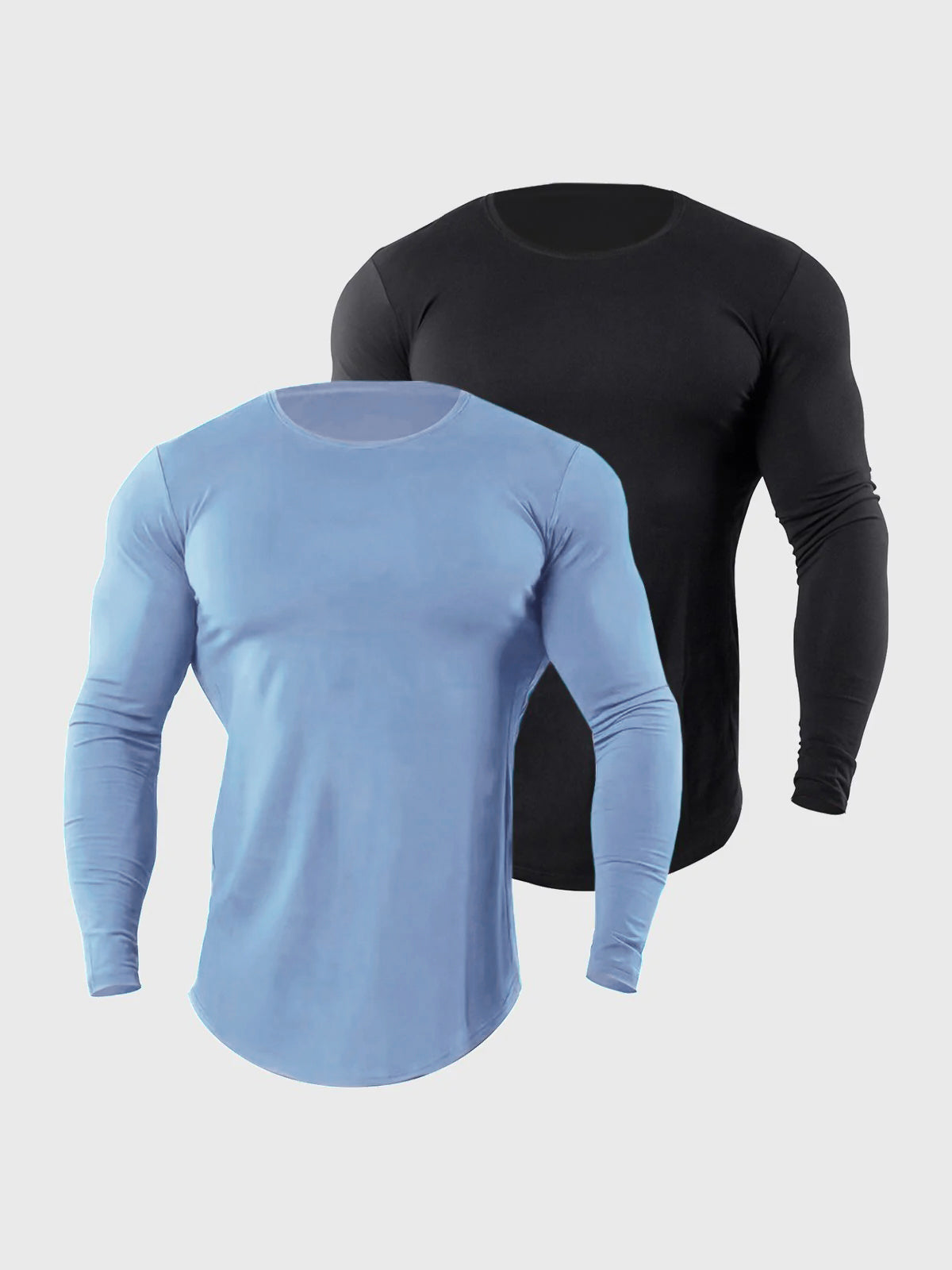 Crewneck Muscle Fit Long Sleeves T-shirt Baselayer