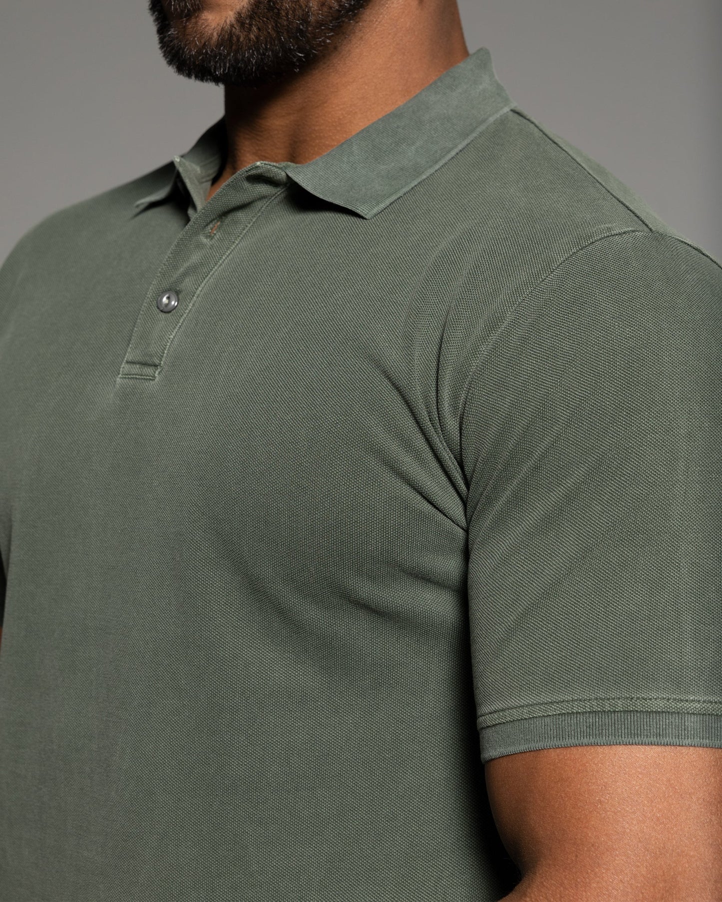 Retro-style Pigment Wash Polo