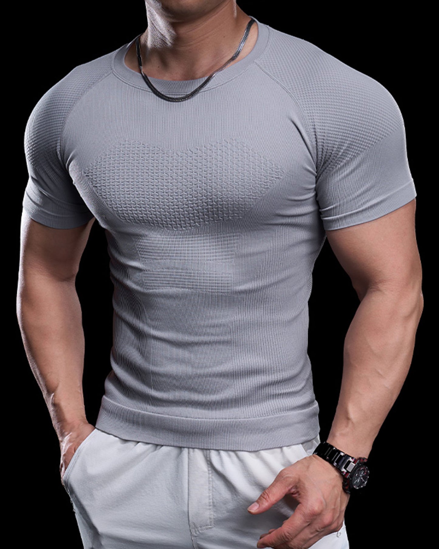 Seamless Quick-Dry Skinny Compression Tee