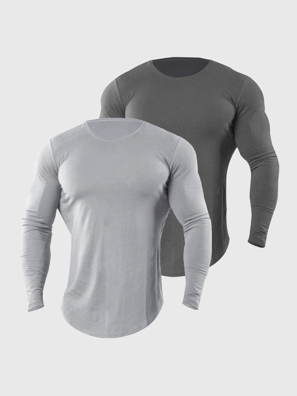 Crewneck Muscle Fit Long Sleeves T-shirt Baselayer