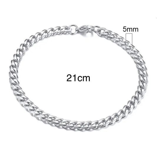 Pulsera de eslabones cubanos
