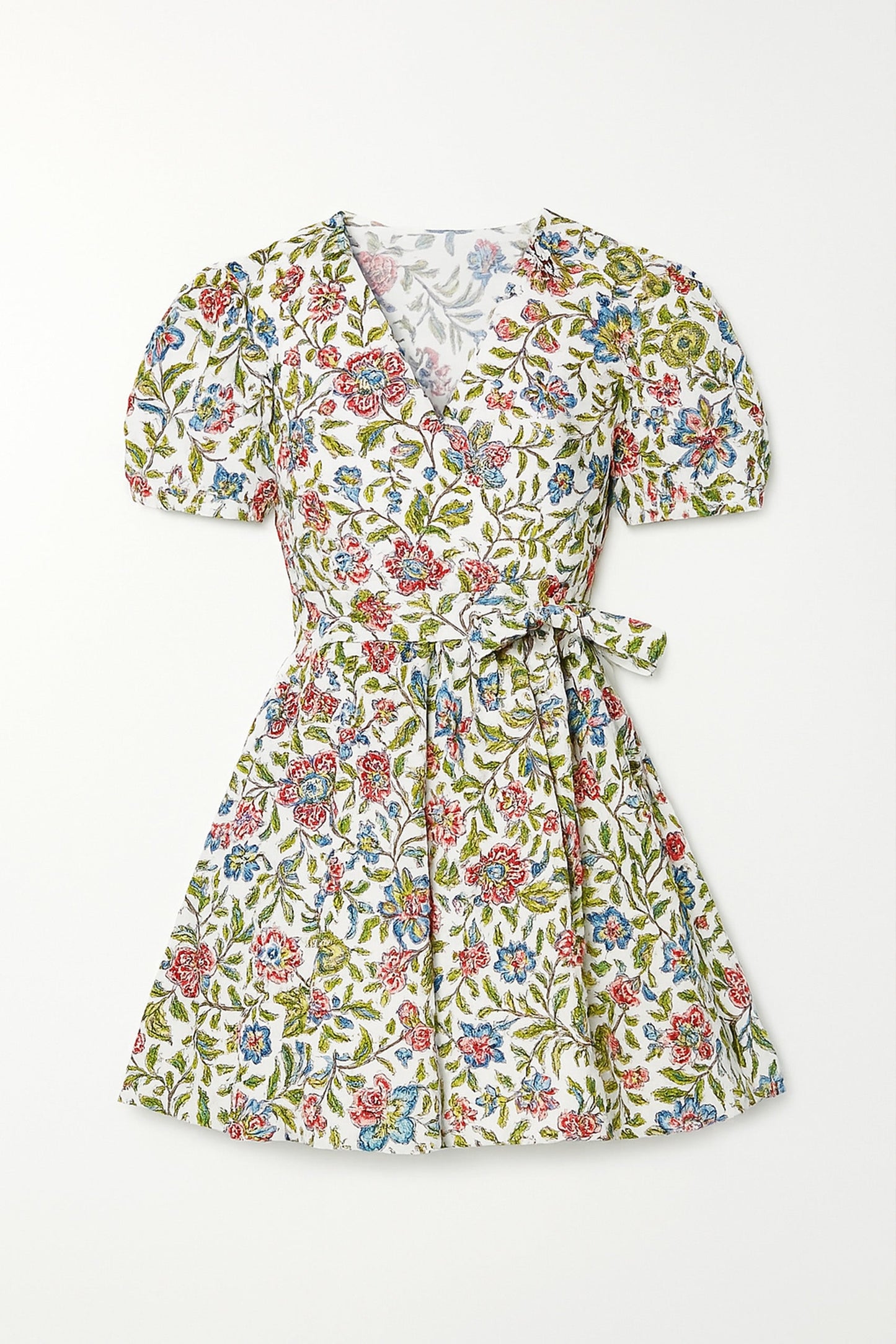 Vestido rojo con flores