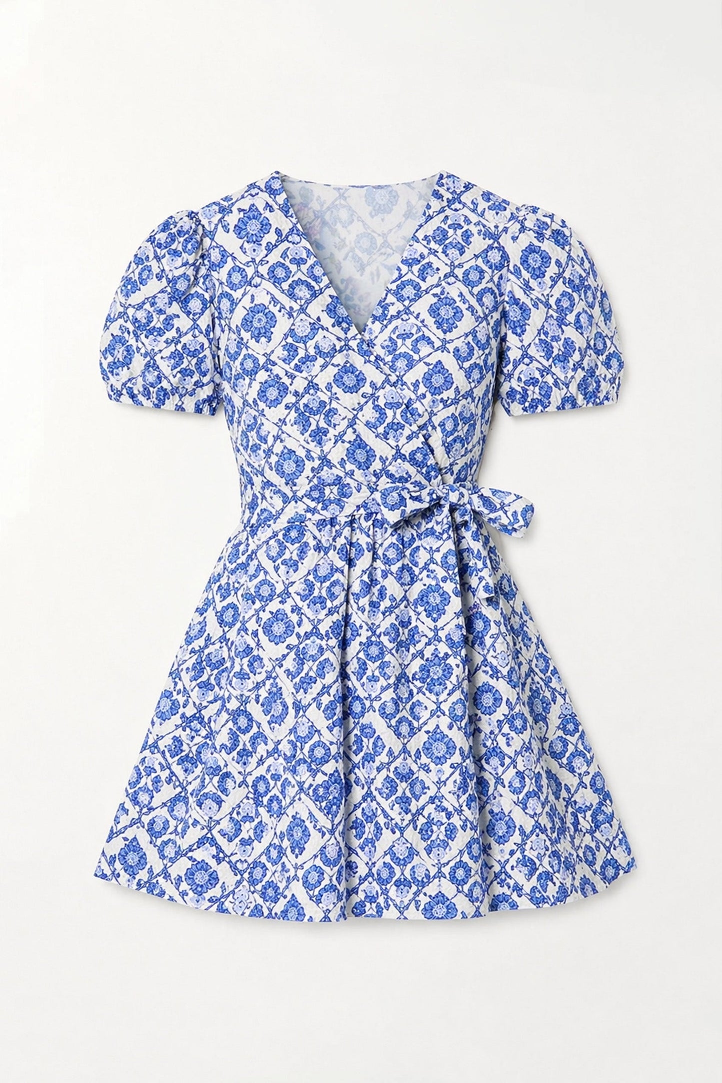Vestido AZUL con flores de Melsva