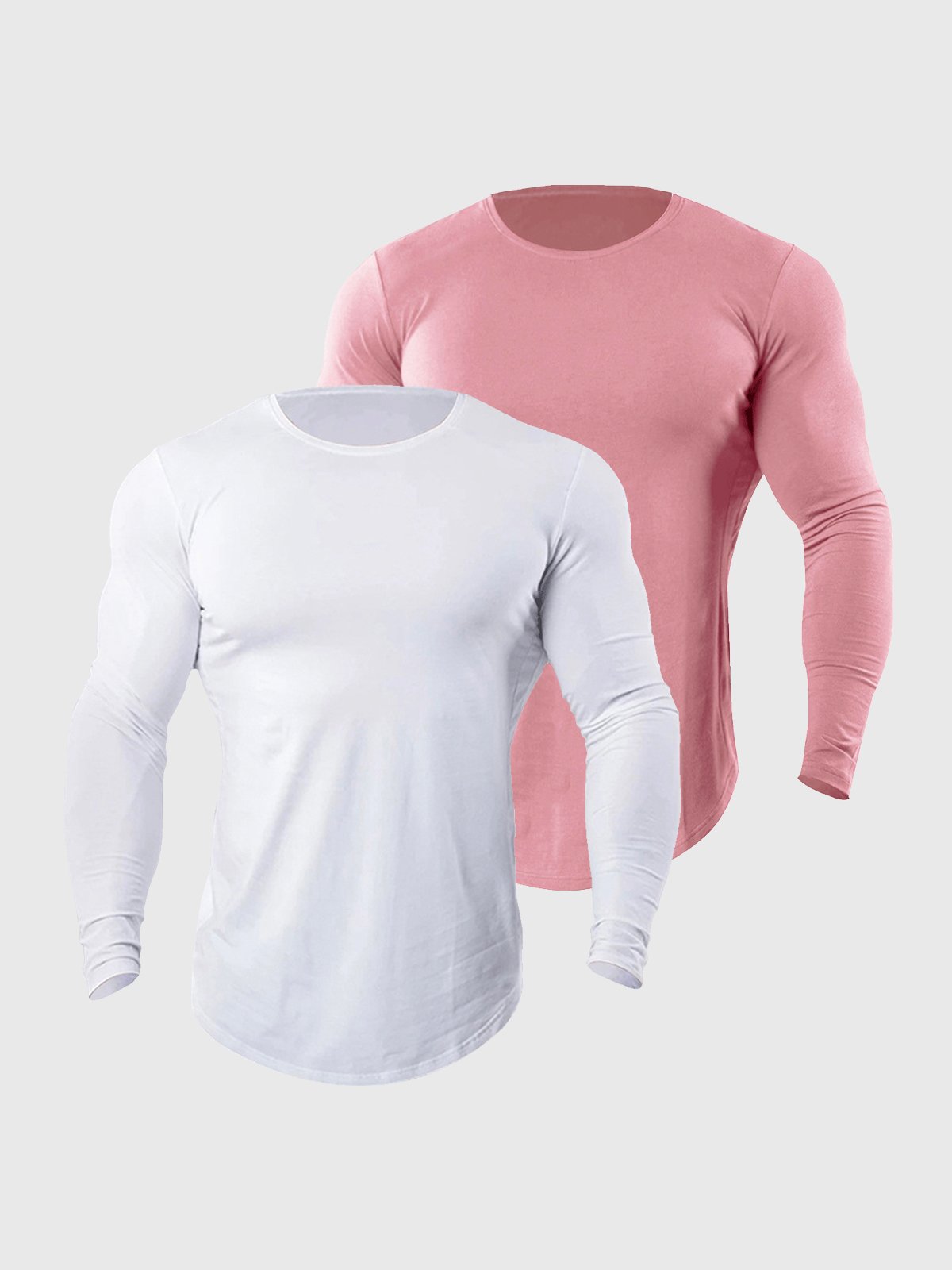 Crewneck Muscle Fit Long Sleeves T-shirt Baselayer