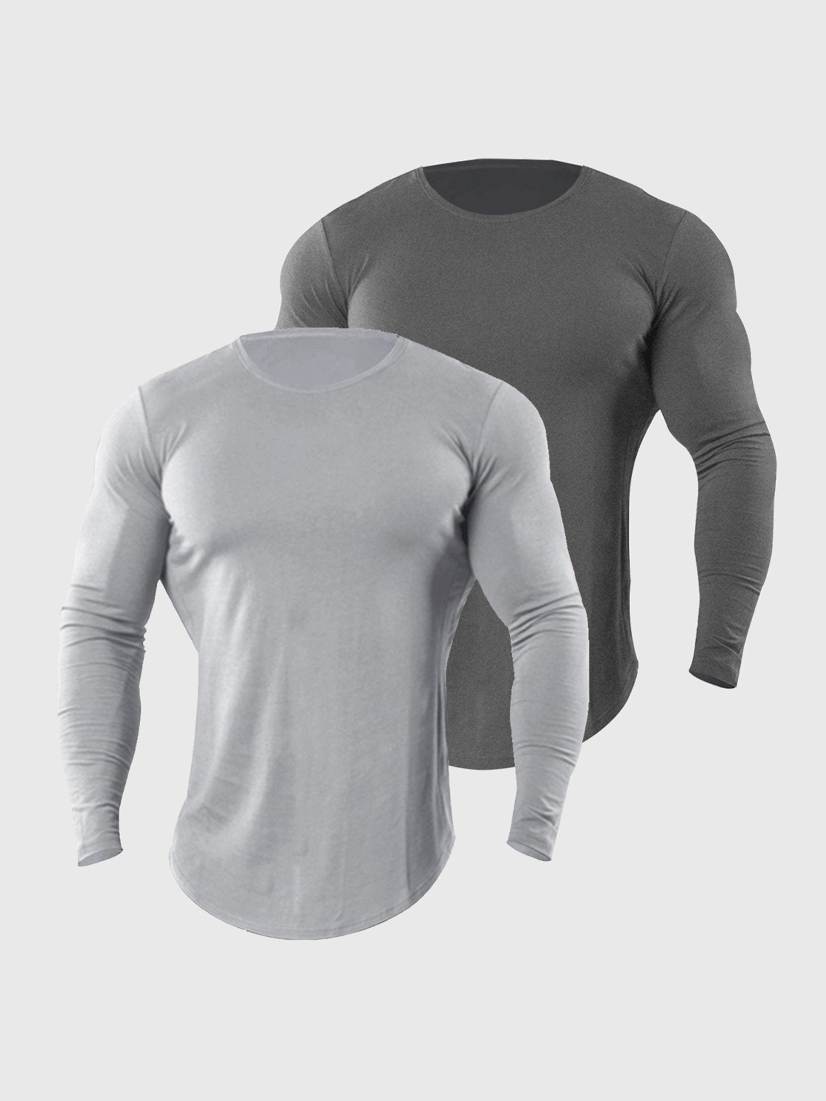 Crewneck Muscle Fit Long Sleeves T-shirt Baselayer