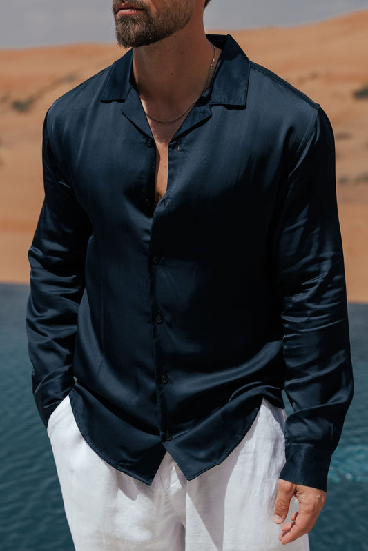 CAMISETA FLOW - AZUL MARINO