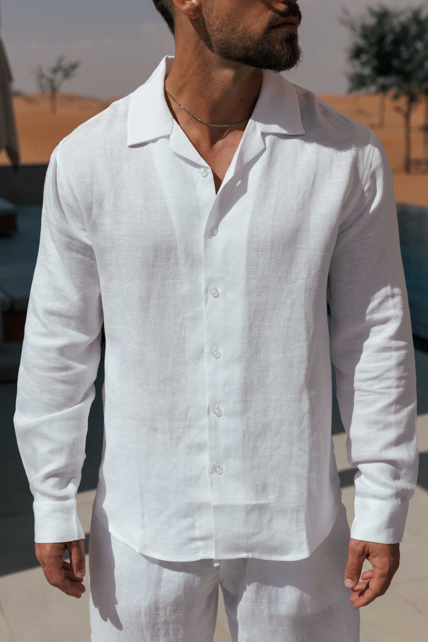 CAMISA DE LINO - BLANCA