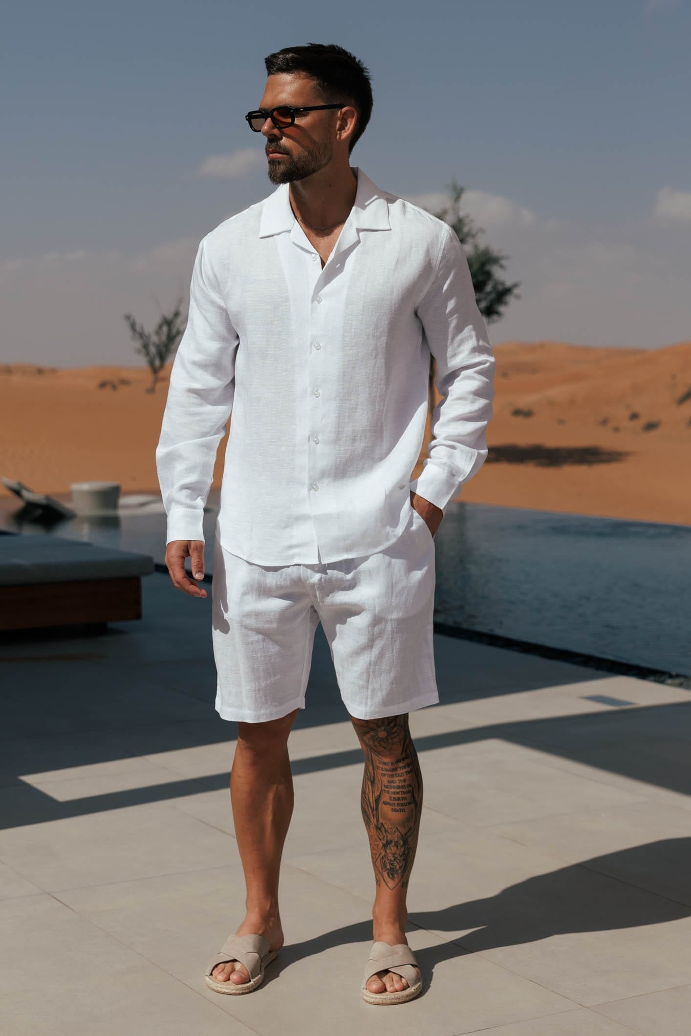 CAMISA DE LINO - BLANCA