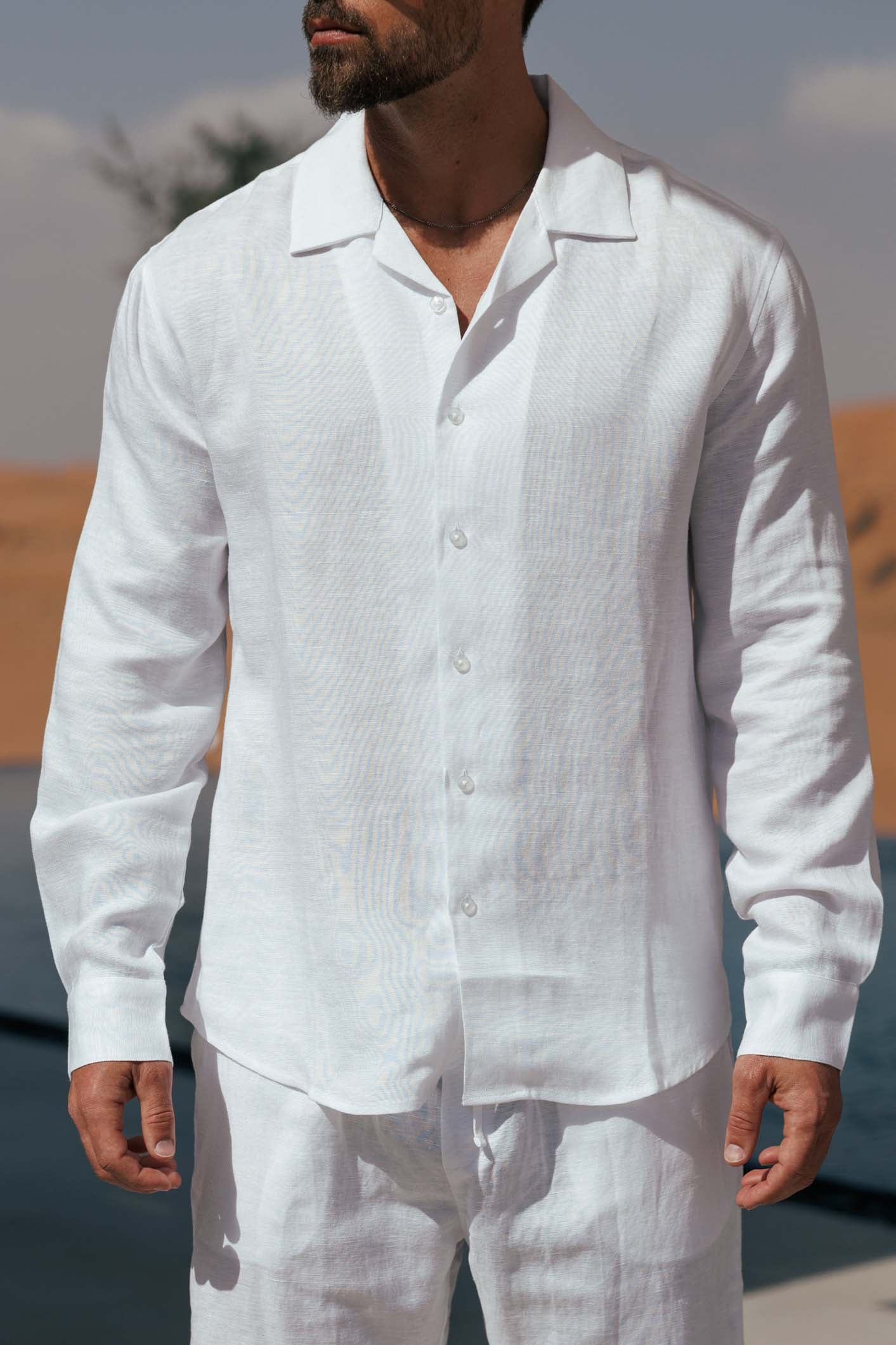 CAMISA DE LINO - BLANCA