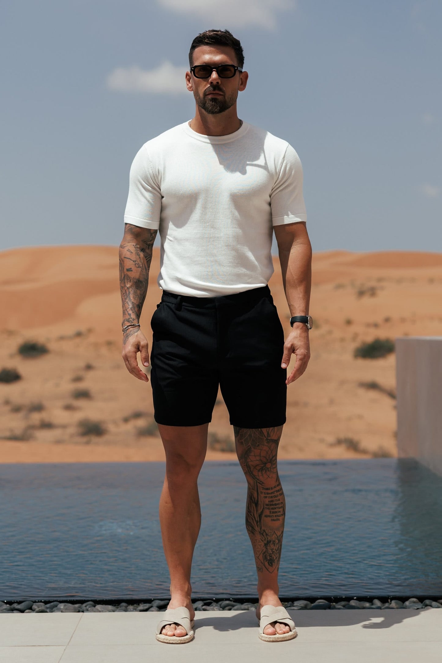 PANTALÓN CORTO HYBRID - NEGRO