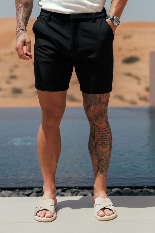 PANTALÓN CORTO HYBRID - NEGRO