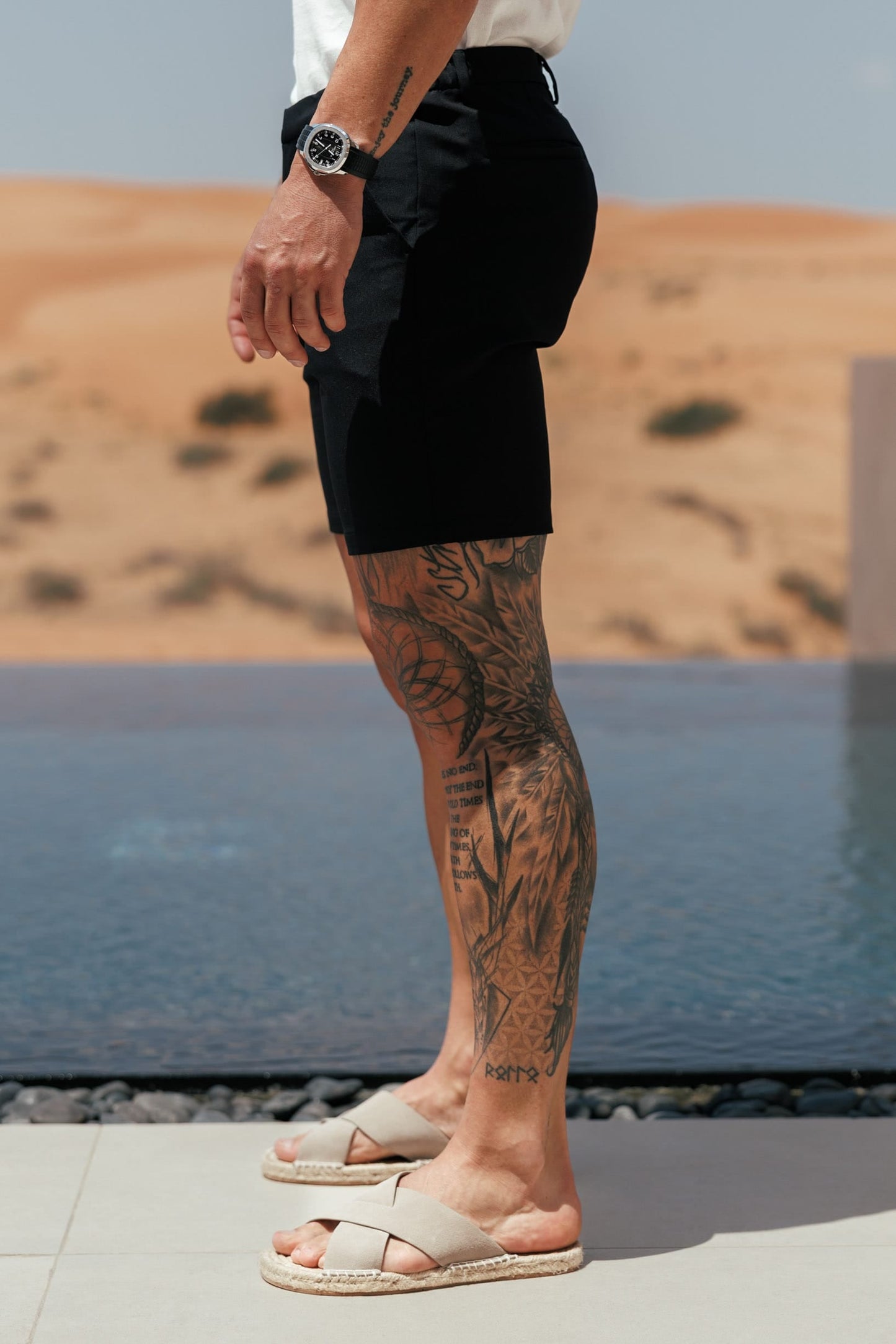 PANTALÓN CORTO HYBRID - NEGRO
