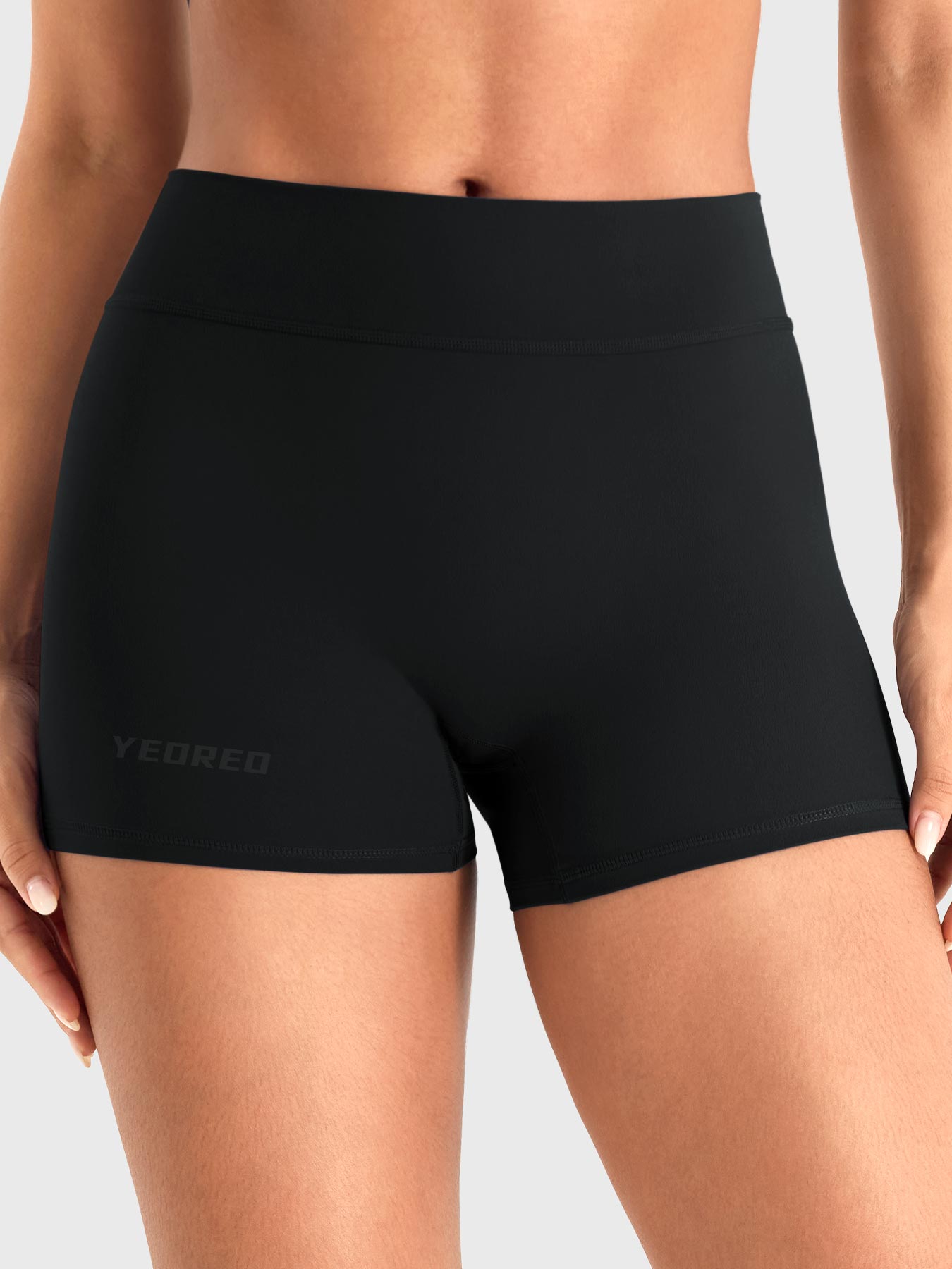 Pantalones cortos de talle bajo con bolsillo trasero con cremallera
