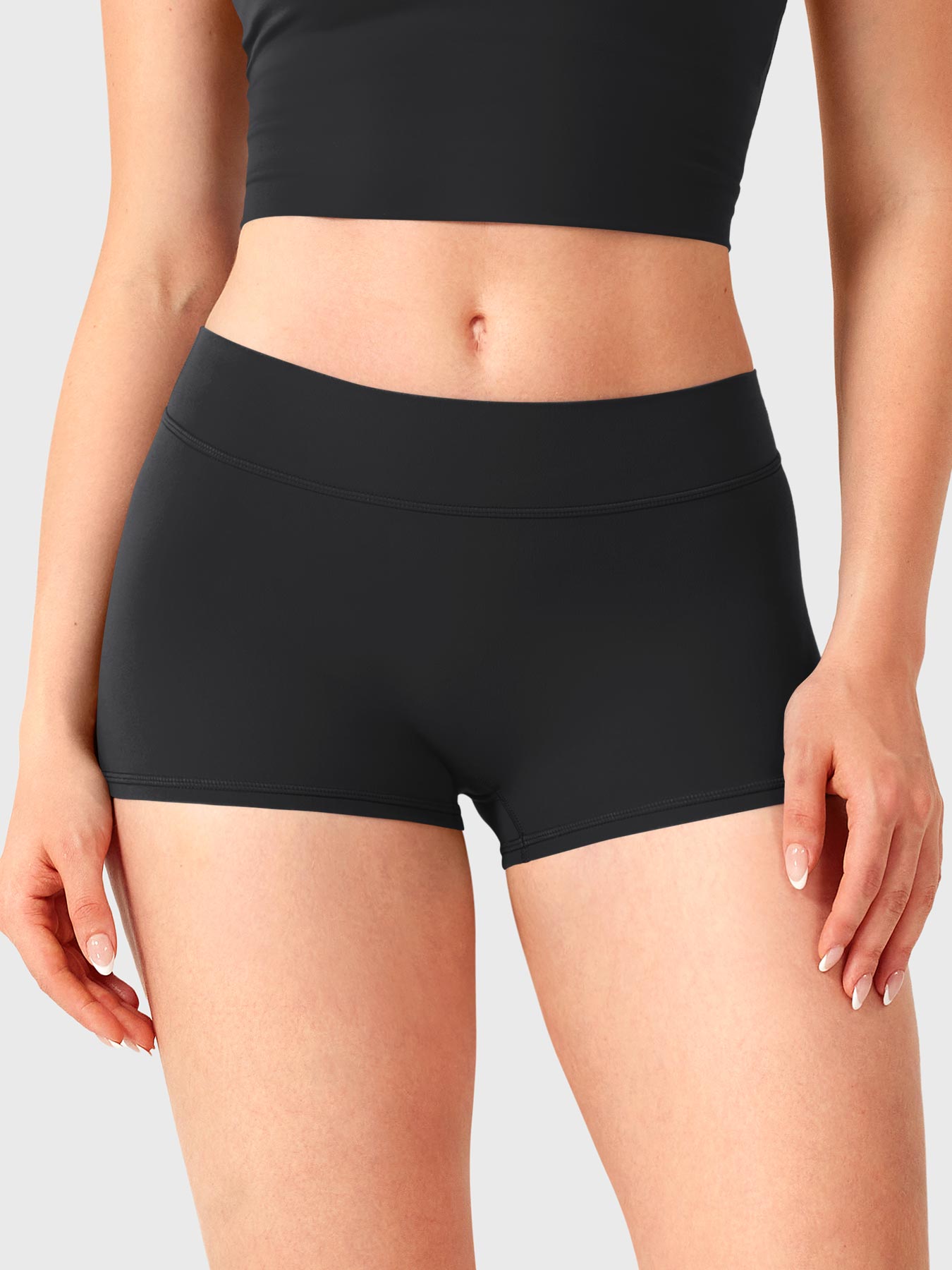 Pantalones cortos de 2,5" con cintura baja