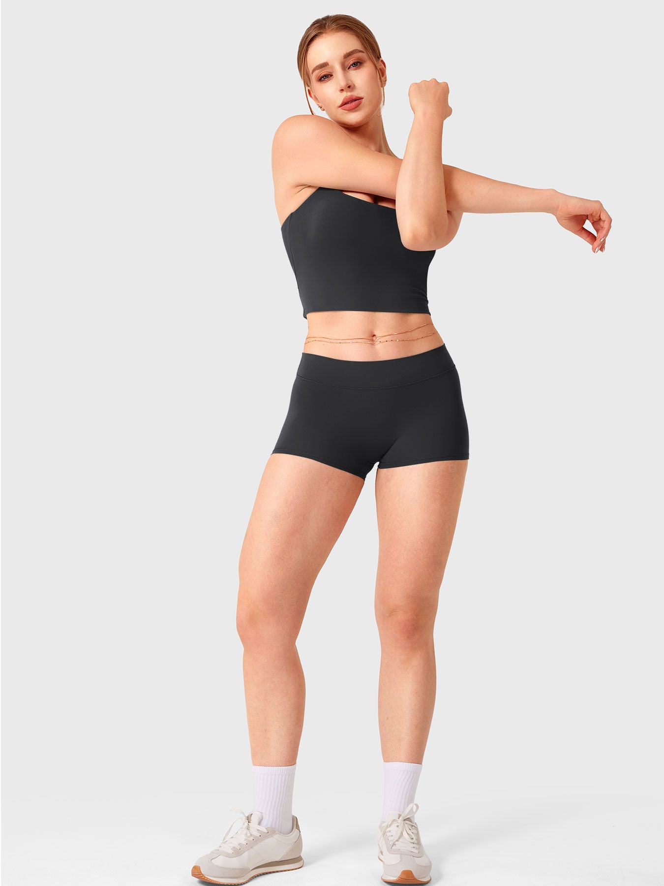 Pantalones cortos de 2,5" con cintura baja