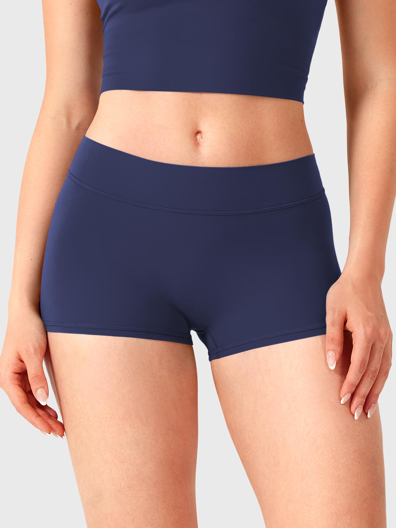 Pantalones cortos de 2,5" con cintura baja