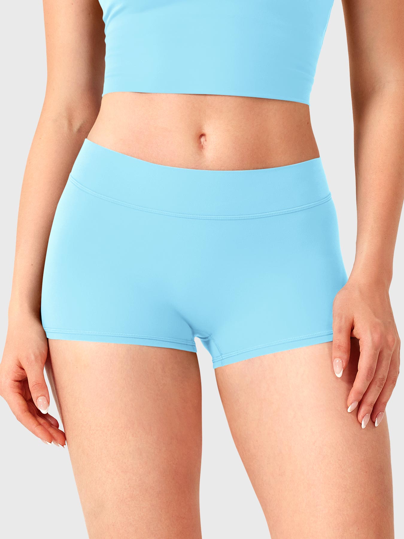 Pantalones cortos de 2,5" con cintura baja