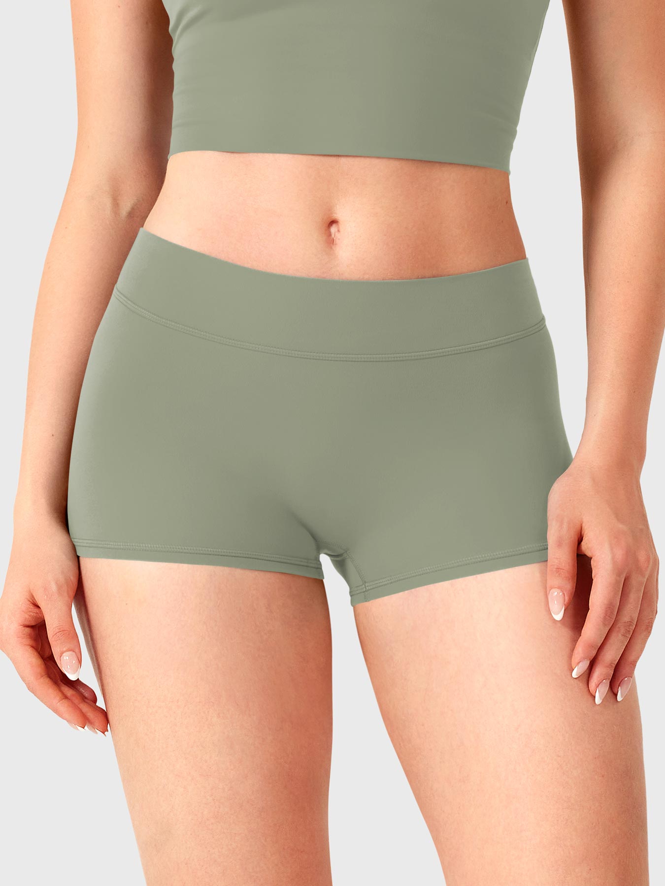 Pantalones cortos de 2,5" con cintura baja