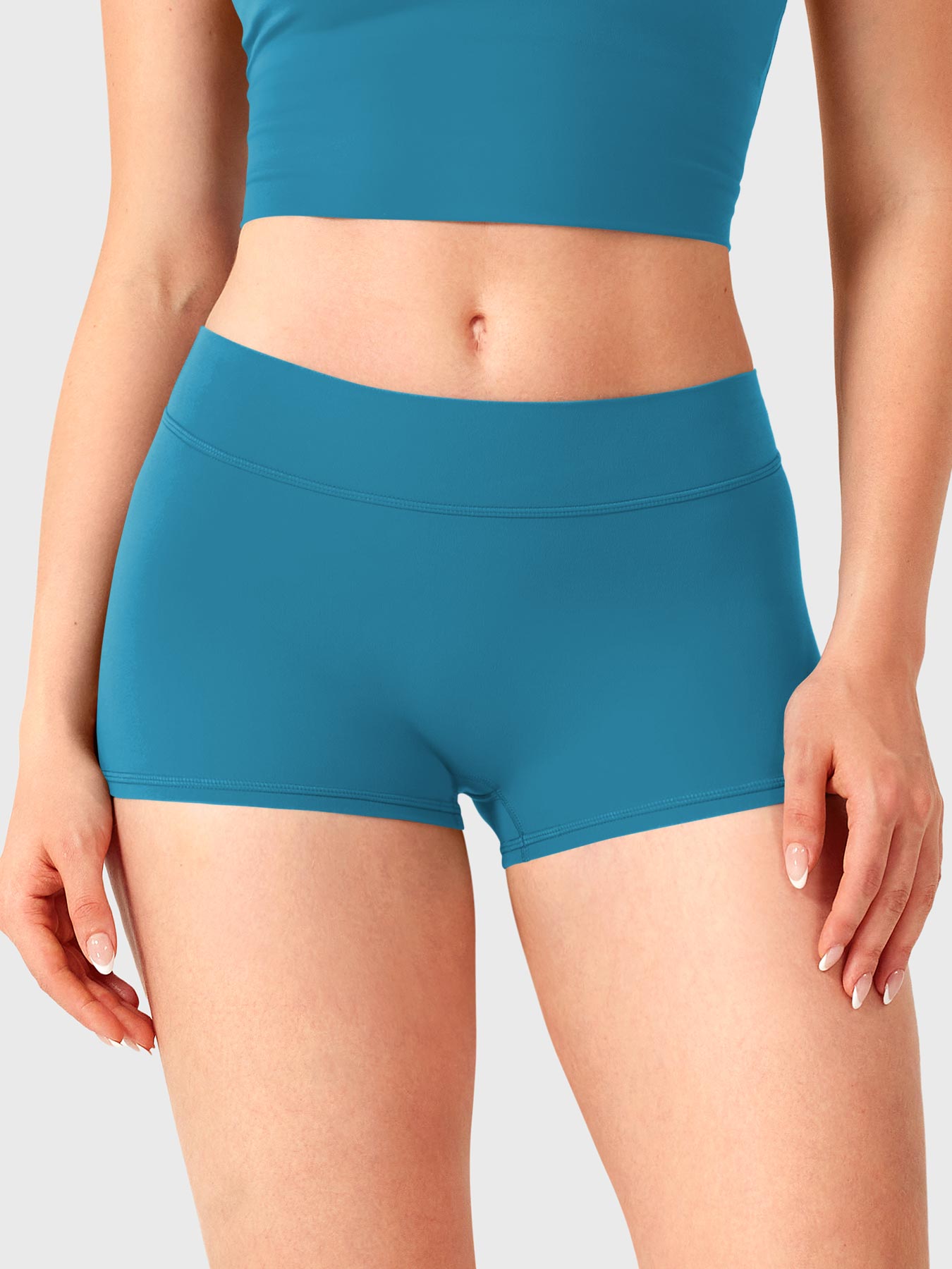 Pantalones cortos de 2,5" con cintura baja
