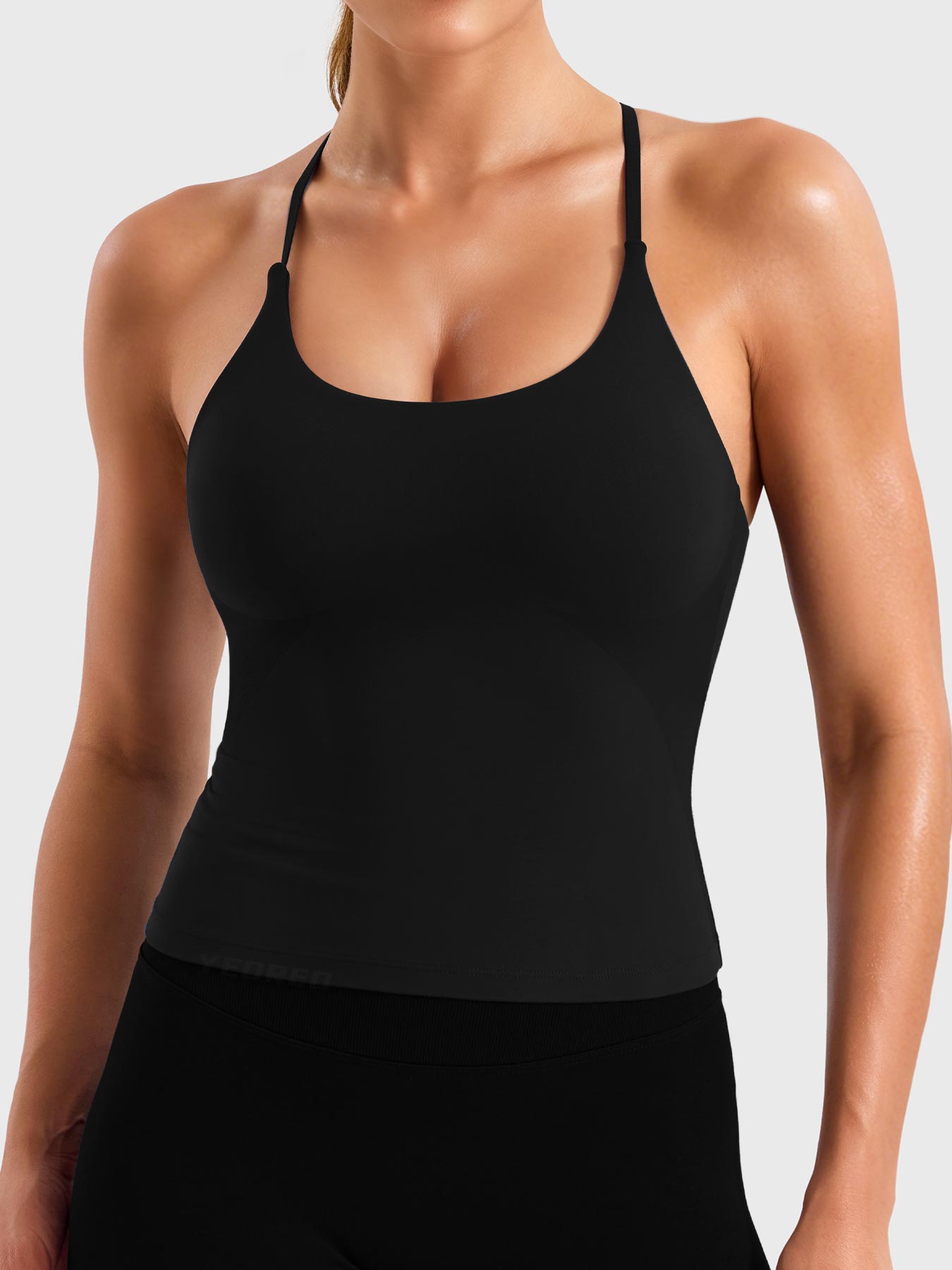 Camiseta sin mangas con espalda retorcida