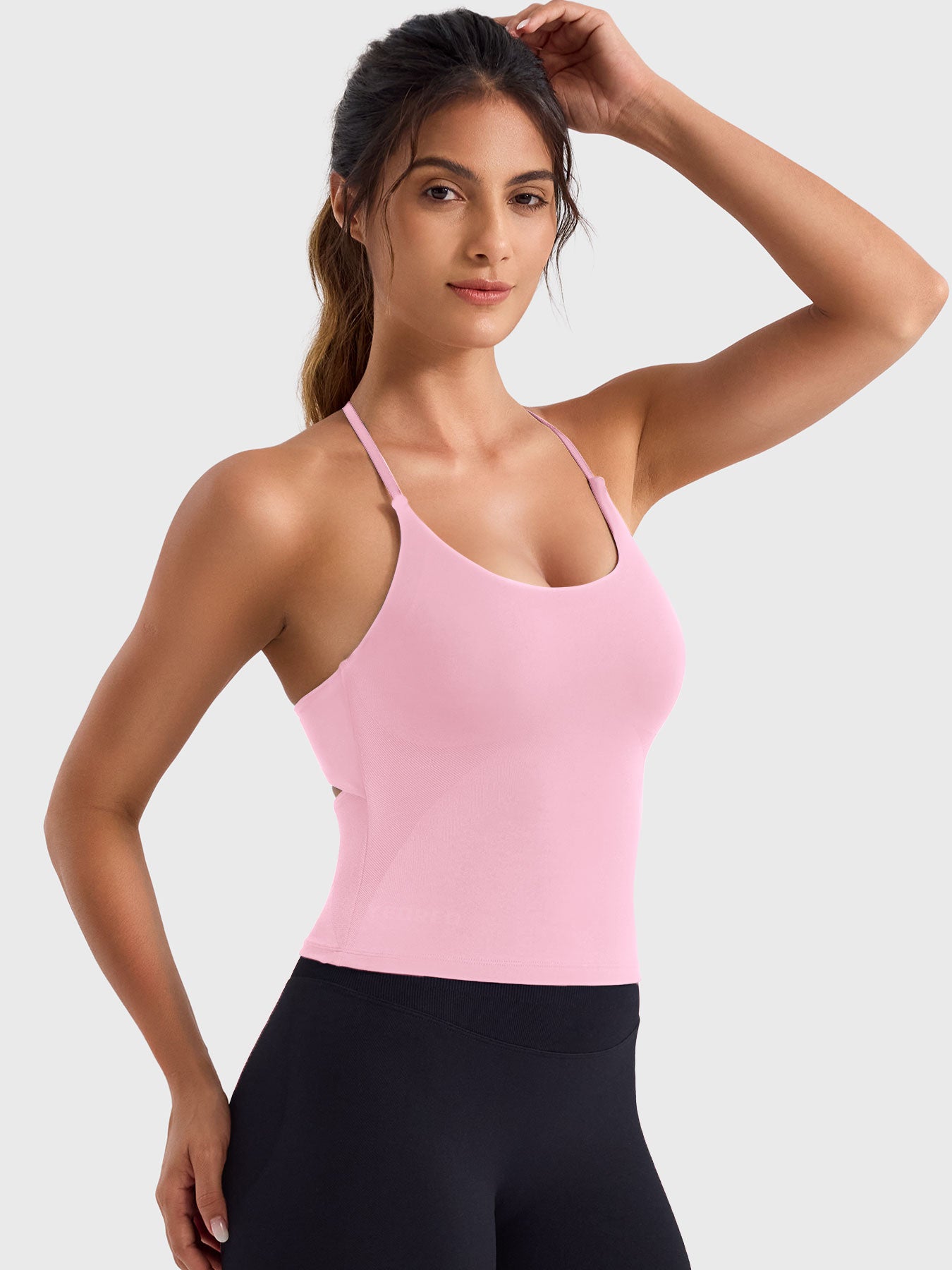 Camiseta sin mangas con espalda retorcida